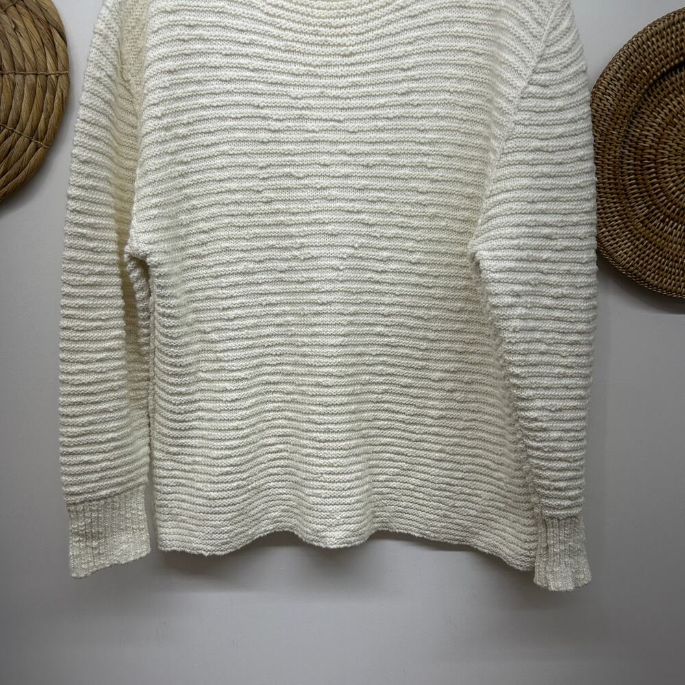 Free People Menace Tunic Sweater Medium Oversized Knit Off-White Neutral Casual - Picture 5 of 8